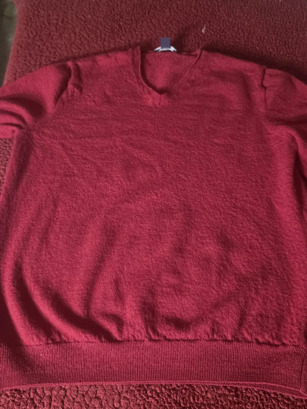 GAP Kid's Vibrant Red V-Neck Sweater, XL